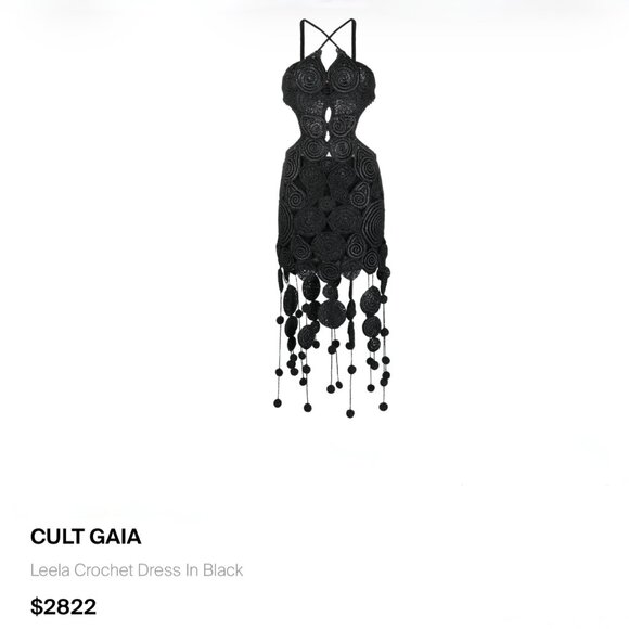 Cult Gaia Leela Crochet Dress Size S NEW - Picture 10 of 15